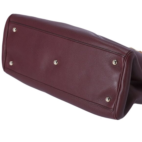 GUCCI Bamboo Shopper Tote Bag 323660 Bordeaux Leather - Picture 6 of 9